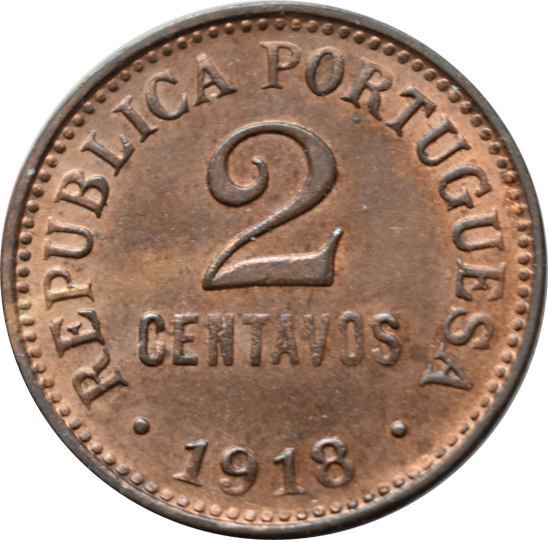 Portugalsko 2 Centavos 1918