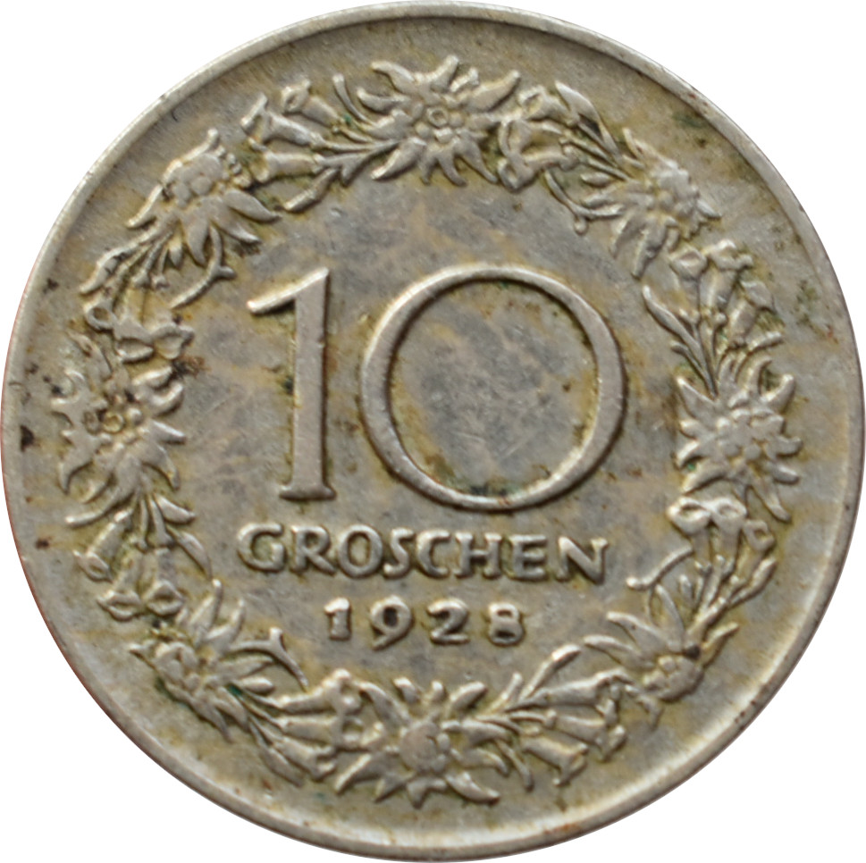 Rakúsko 10 Groschen 1928