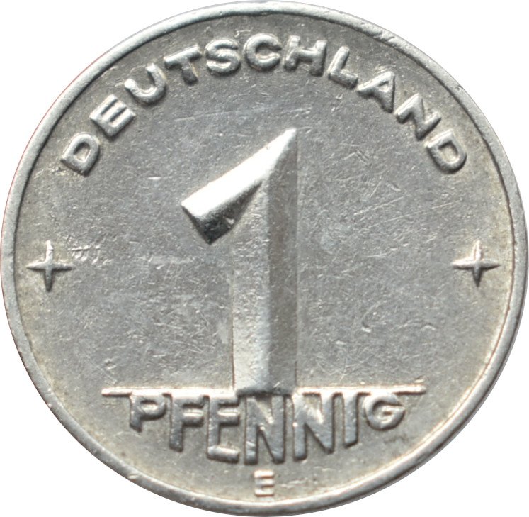 DDR 1 Pfennig 1950 E