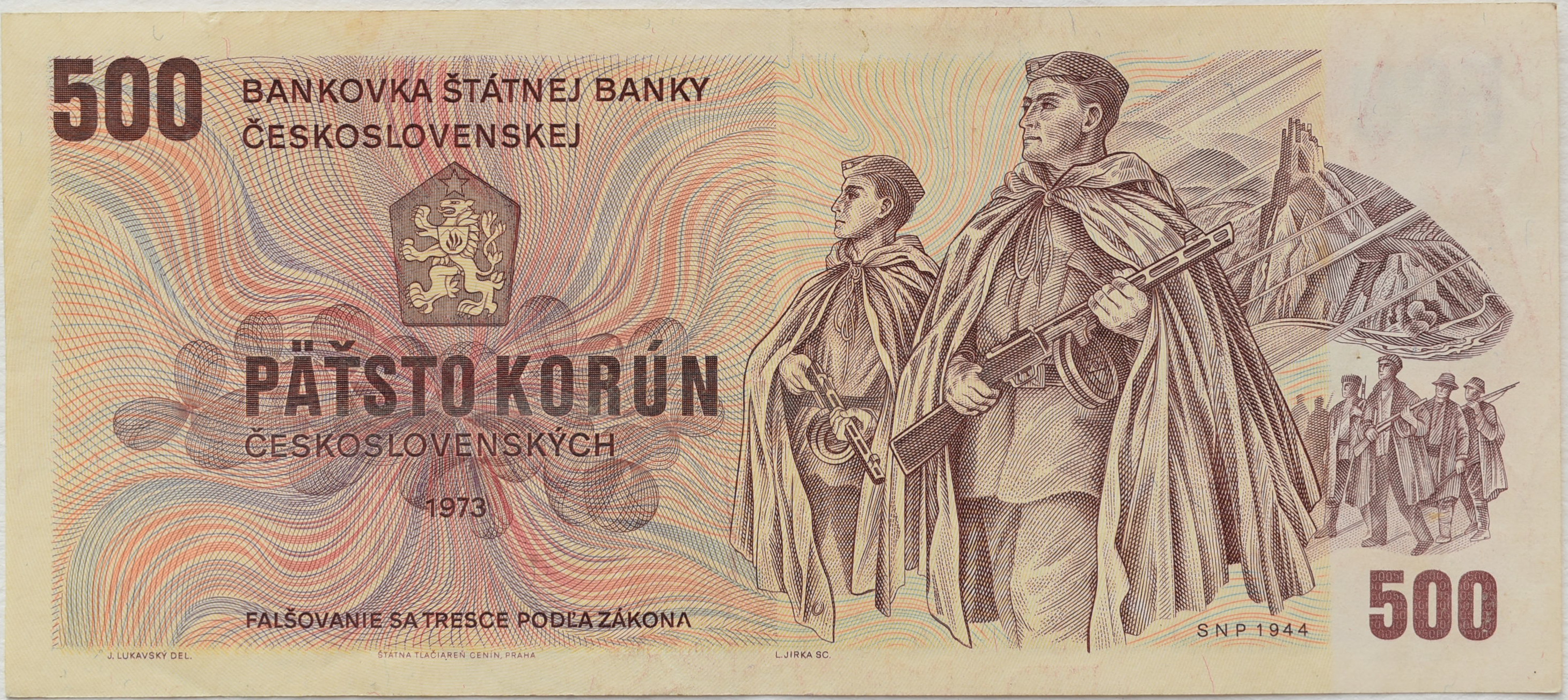 Československo 500 Korún 1973
