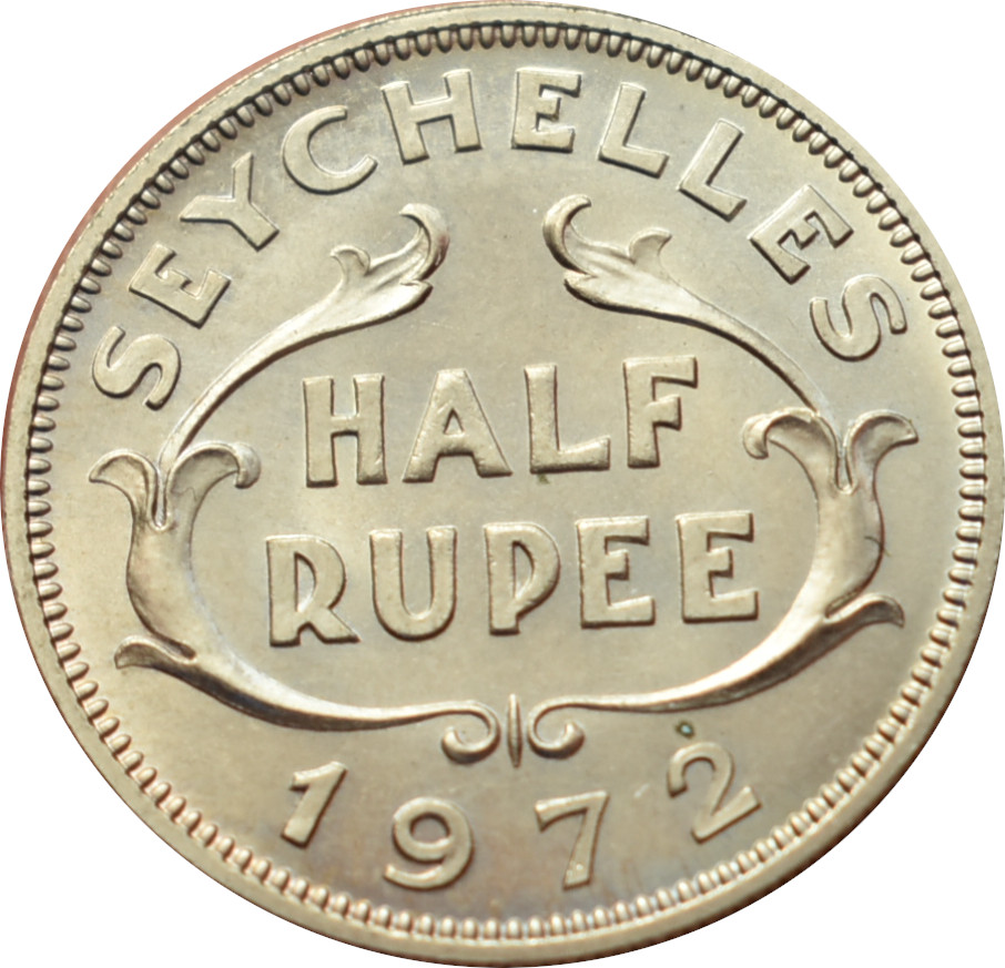 Seychely 1/2 Rupee 1972