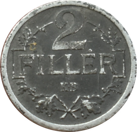 F.J. 2 Fillér 1916 K.B nový typ