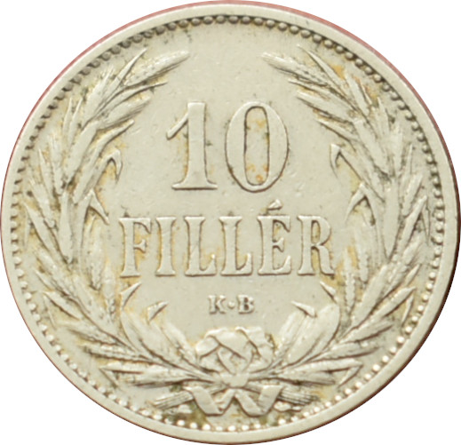 F.J. 10 Fillér 1895 K.B