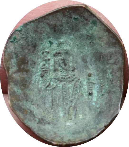 Byzanc,Billon aspron trachy Manuel I. 1143-1180