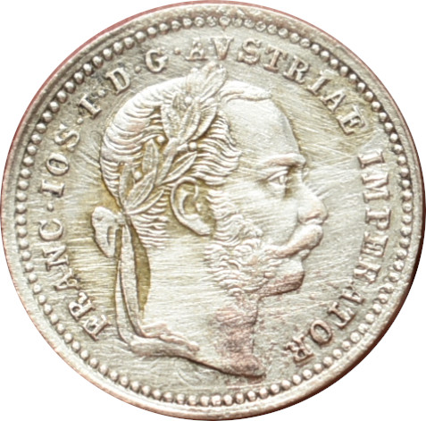 F.J. 10 Kreutzer 1872 b.z.