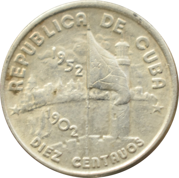 Kuba 10 Centavos 1952