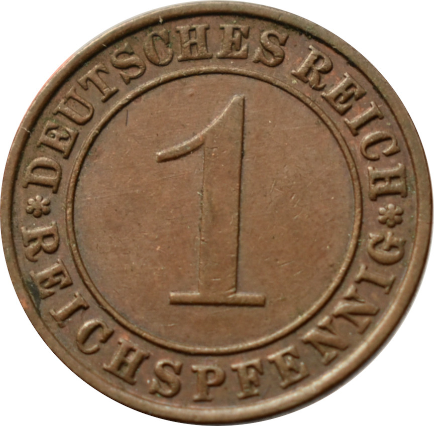 Nemecko - Weimarská republika 1 Reichspfennig 1936 E