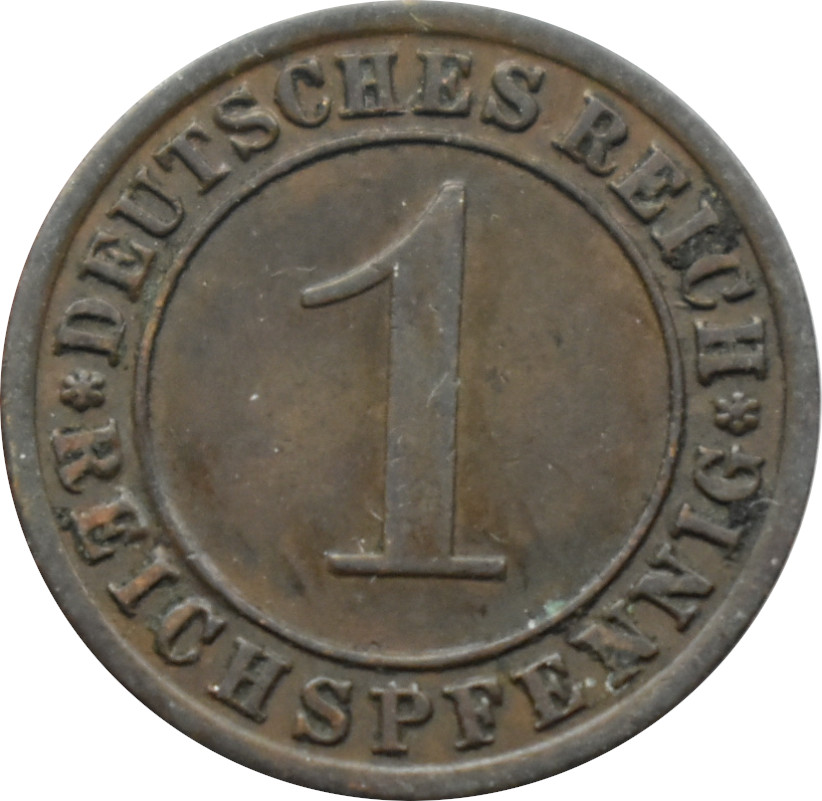 Nemecko - Weimarská republika 1 Reichspfennig 1931 G