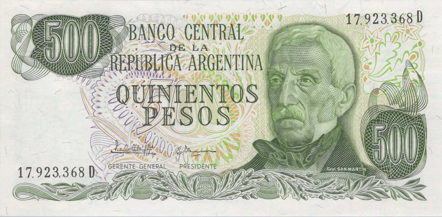 Argentína 500 Pesos 1982