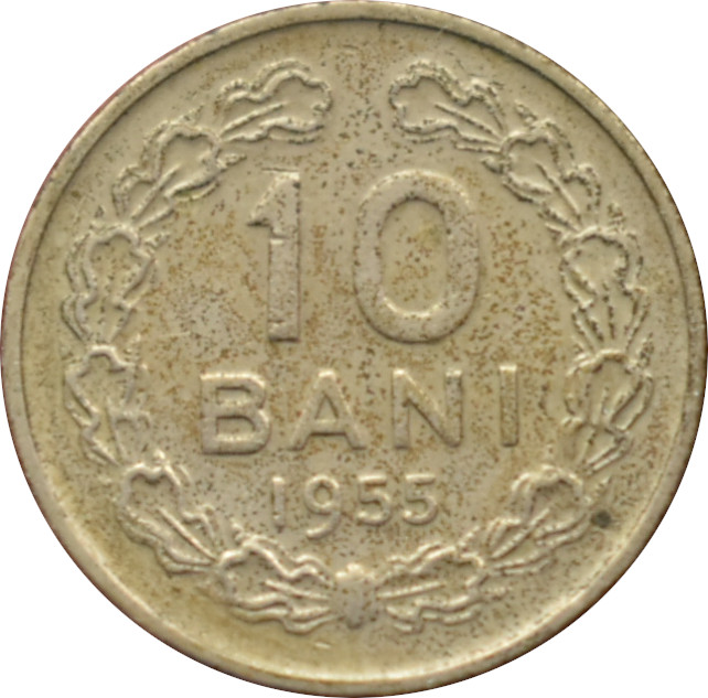 Rumunsko 10 Bani 1955