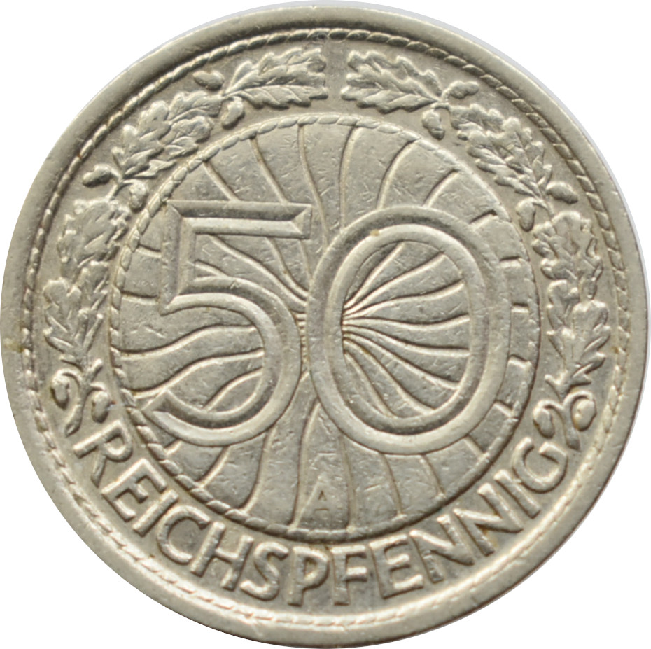 Nemecko - Weimarská republika 50 Reichspfennig 1930 A