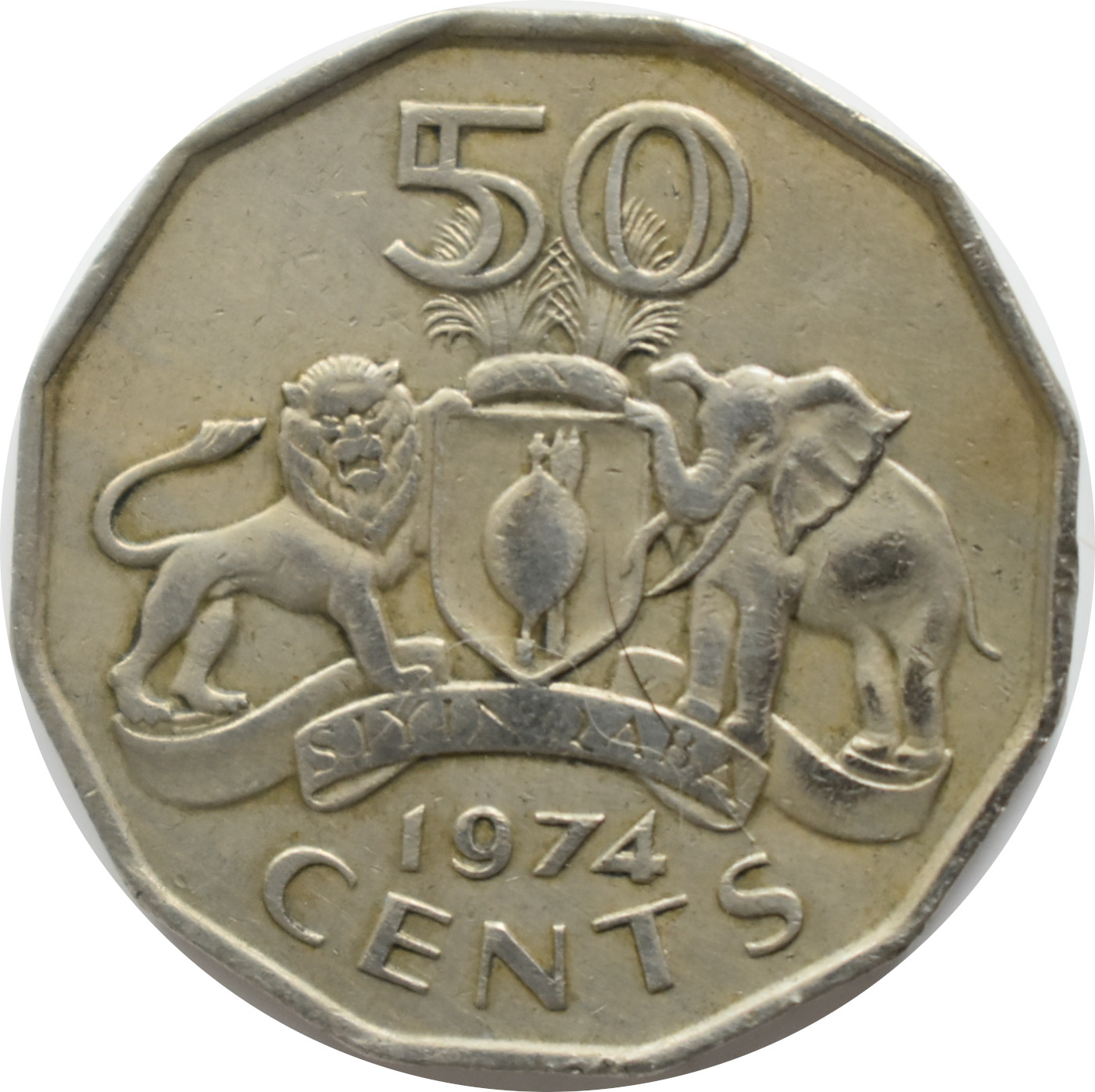 Svazijsko 50 Cents 1978
