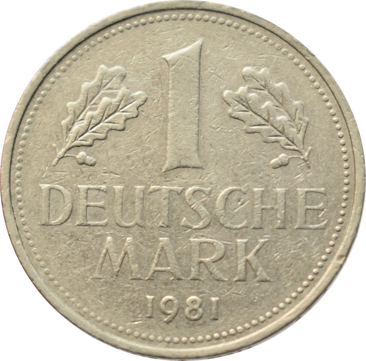 BRD 1 Deutsche Mark 1981 J