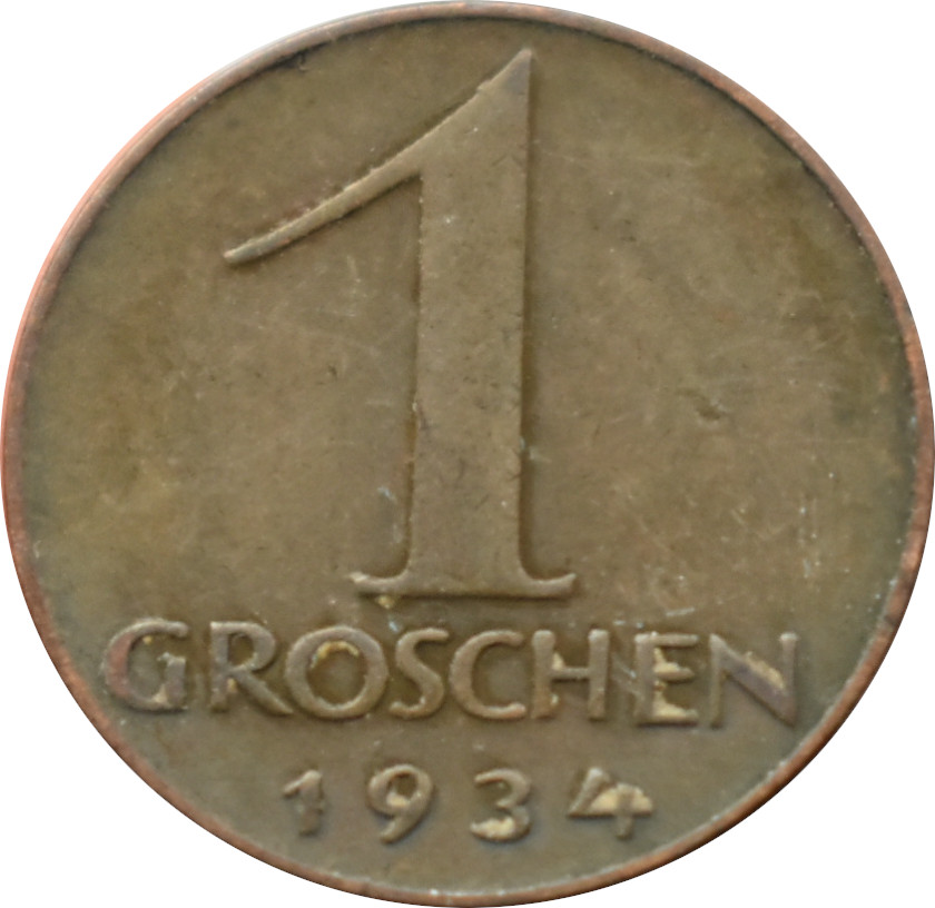 Rakúsko 1 Groschen 1934
