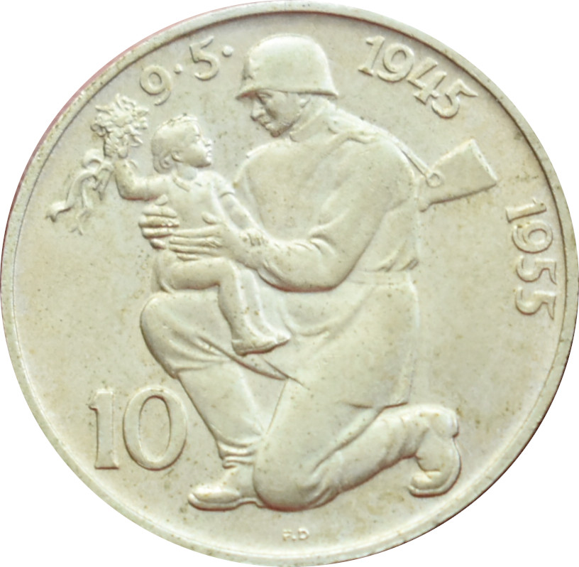 ČSR 10 Kčs 1955