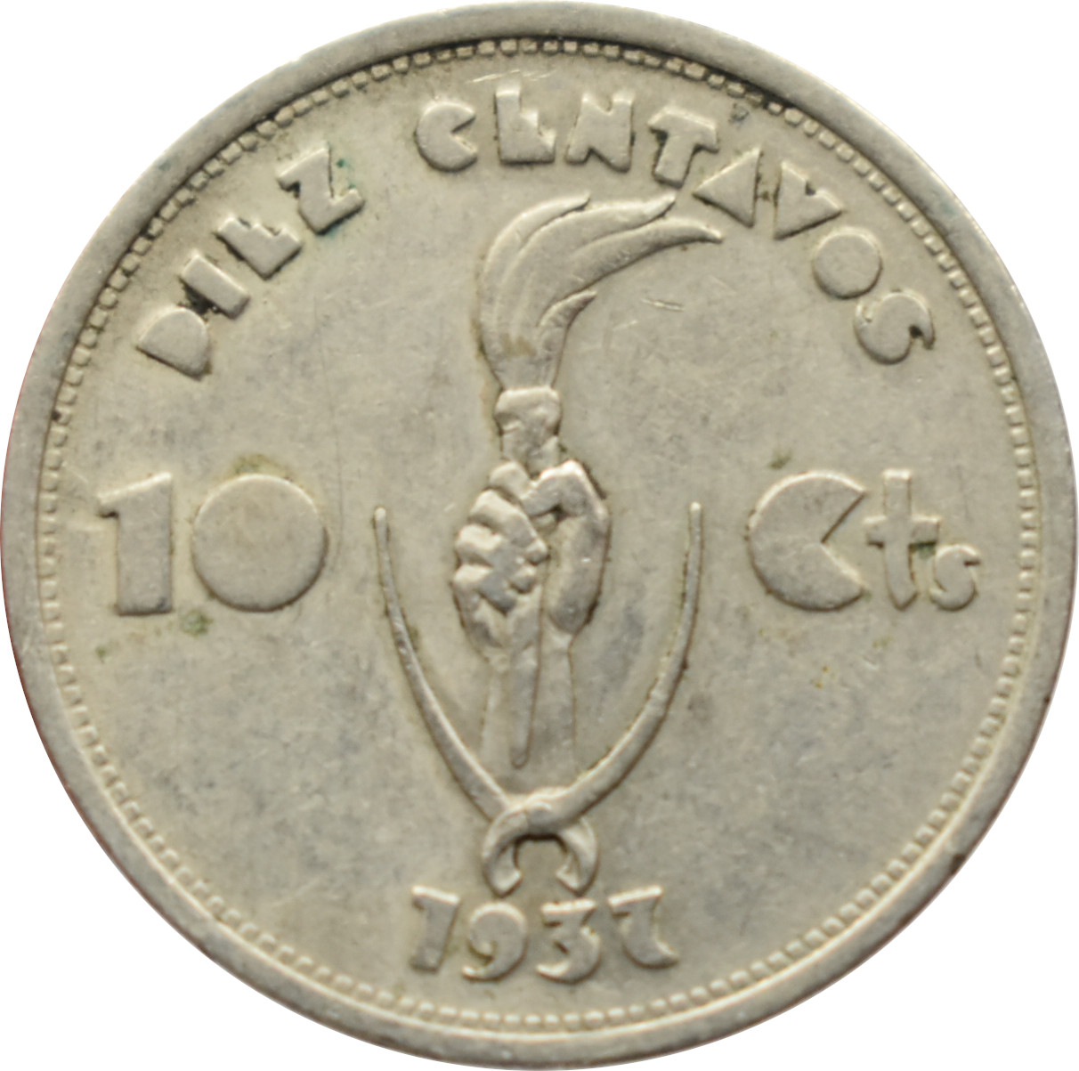 Bolívia 10 Centavos 1937