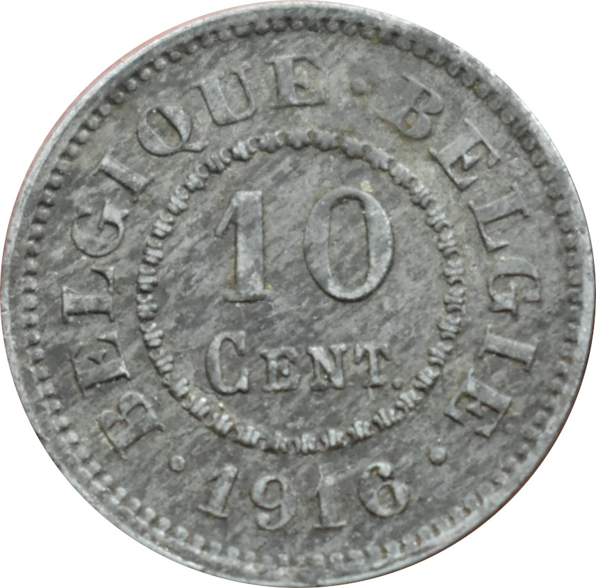 Belgicko 10 Centimes 1916
