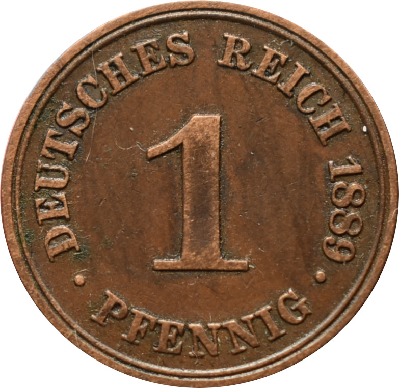 Nemecko - Nemecká ríša 1 Pfennig 1889 A 
