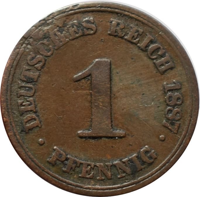 Nemecko - Nemecká ríša 1 Pfennig 1887 A 