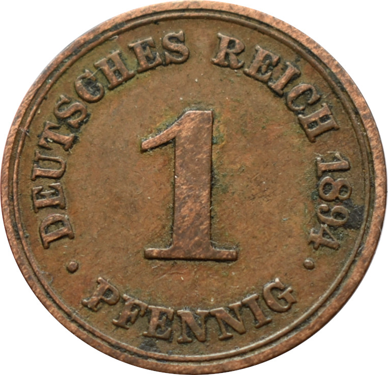 Nemecko - Nemecká ríša 1 Pfennig 1894 F