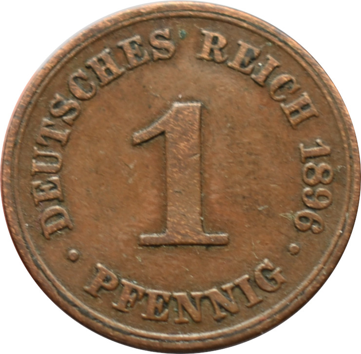 Nemecko - Nemecká ríša 1 Pfennig 1896 A