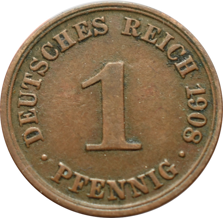 Nemecko - Nemecká ríša 1 Pfennig 1908 A