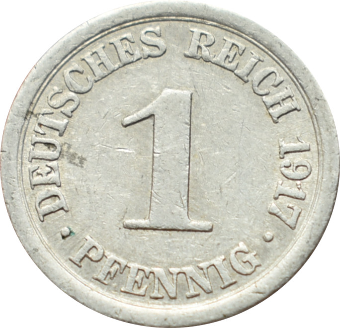 Nemecko - Nemecká ríša 1 Pfennig 1917 A