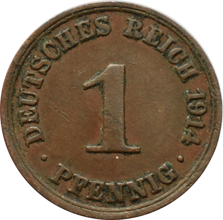 Nemecko - Nemecká ríša 1 Pfennig 1914 A