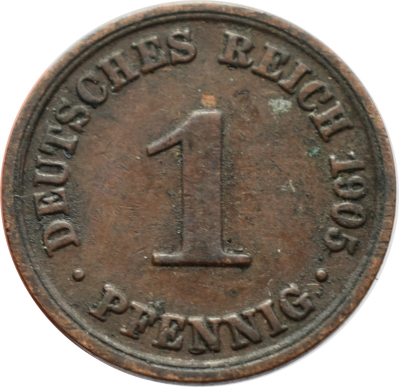 Nemecko - Nemecká ríša 1 Pfennig 1905 A