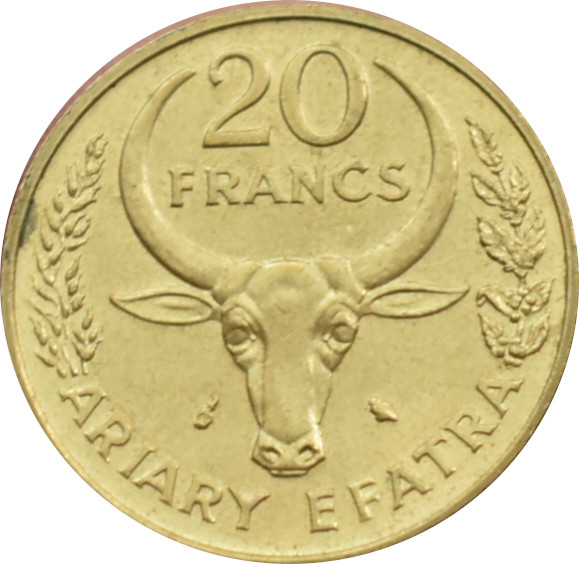 Madagaskar 20 Francs 1989