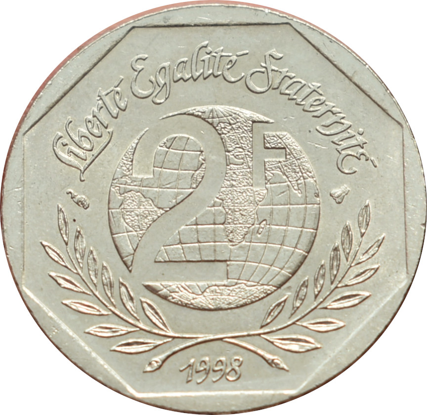 Francúzsko 2 Francs 1998