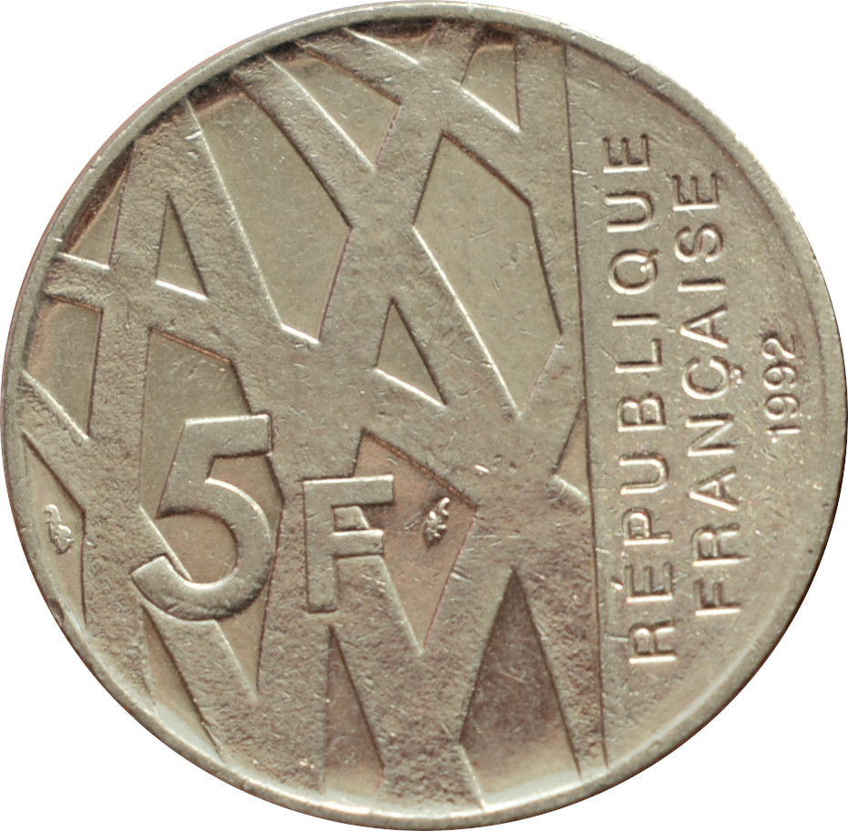 Francúzsko 5 Francs 1992