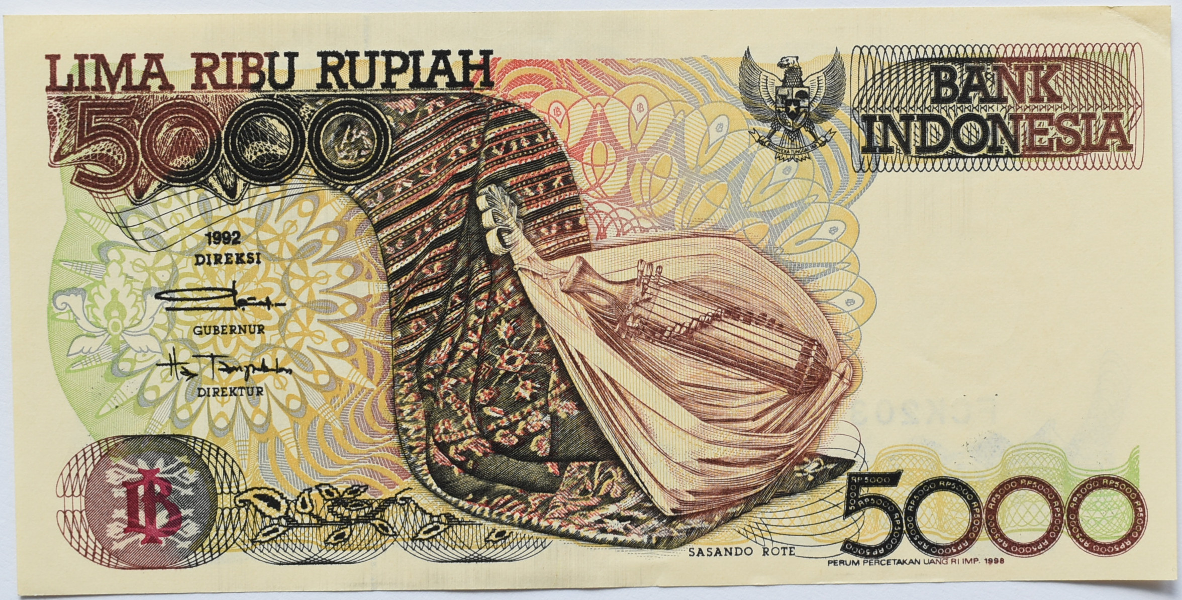 Indonézia 5000 Rupiah 1992-97