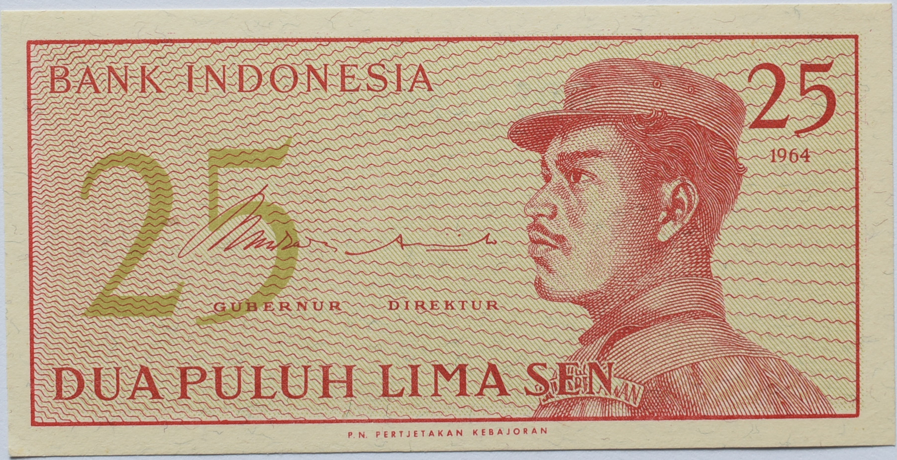 Indonézia 25 Sen 1964
