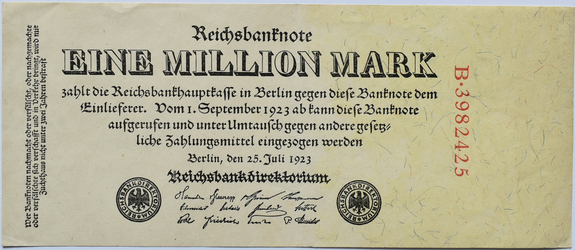 Nemecko 1 Million Mark 1923