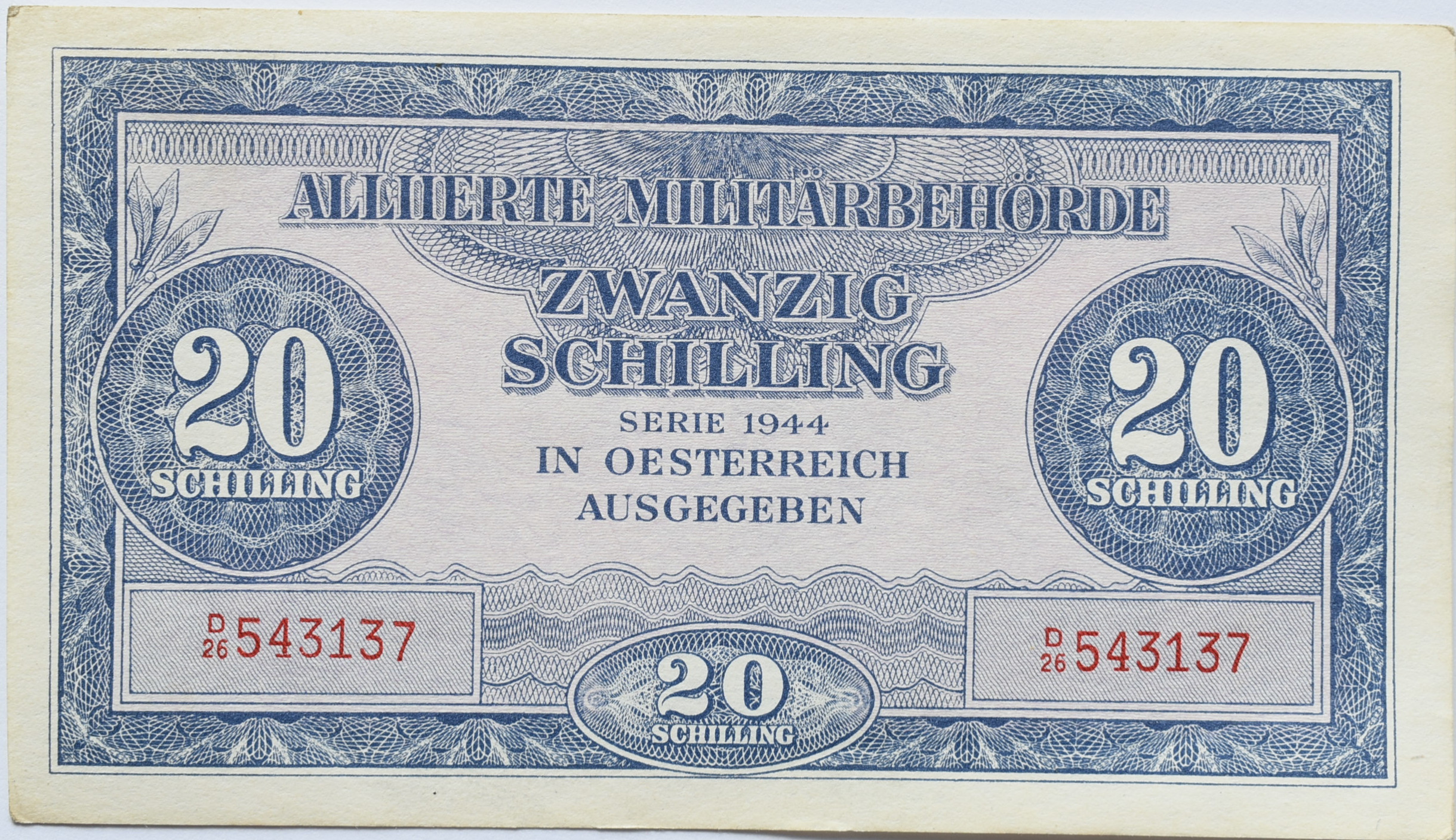 Rakúsko 20 Schilling 1944