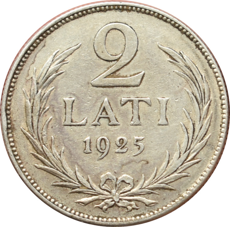Lottyšsko 2 Lati 1925