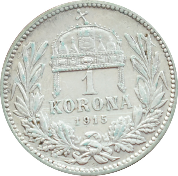 F.J. 1 korona 1915 K.B