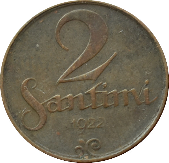 Lotyšsko 2 Santimi 1922