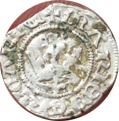 Mária 1382-1387 Denár