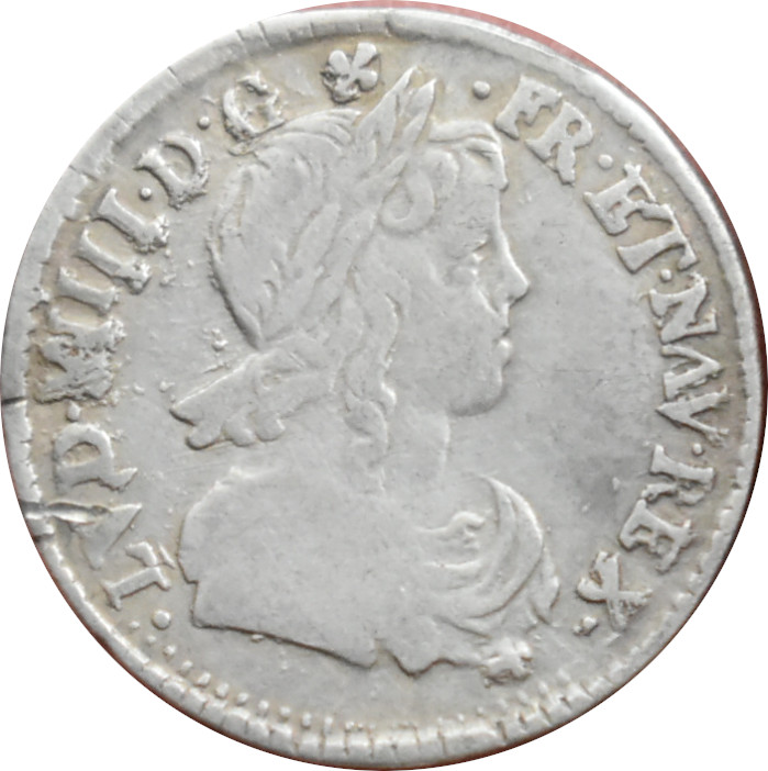 Francúzsko Ľudovít XIV. 1/12 Ecu 1659