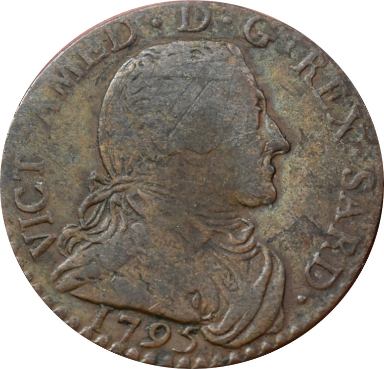 Taliansko Savoja 5 Soldi 1795