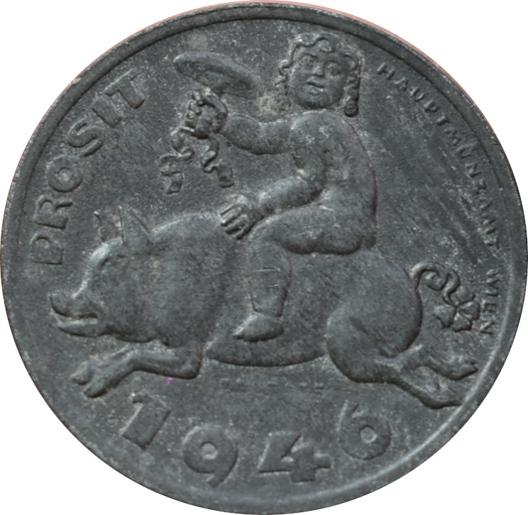 Rakúsko novoročný žeton 1946