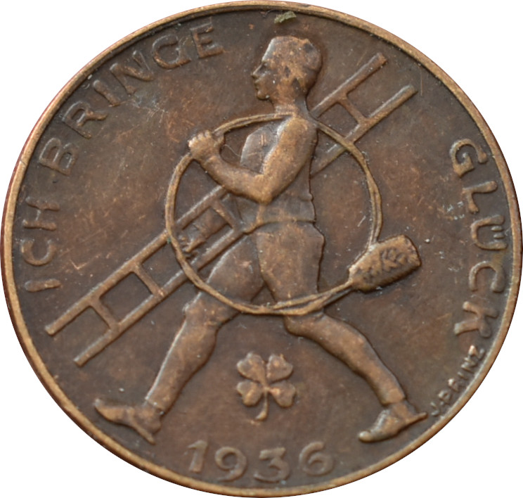 Rakúsko novoročný žeton 1936