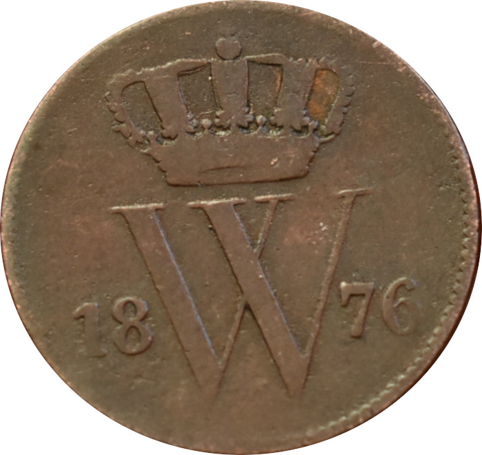 Holandsko 1/2 Cent 1876