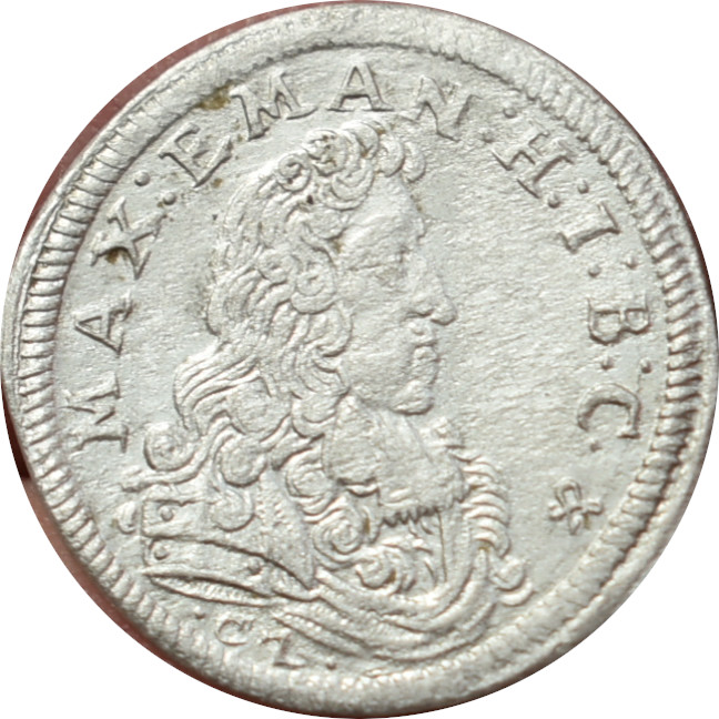 Nemecko Bavorsko Maximilián II. 3 Kreutzer 1690