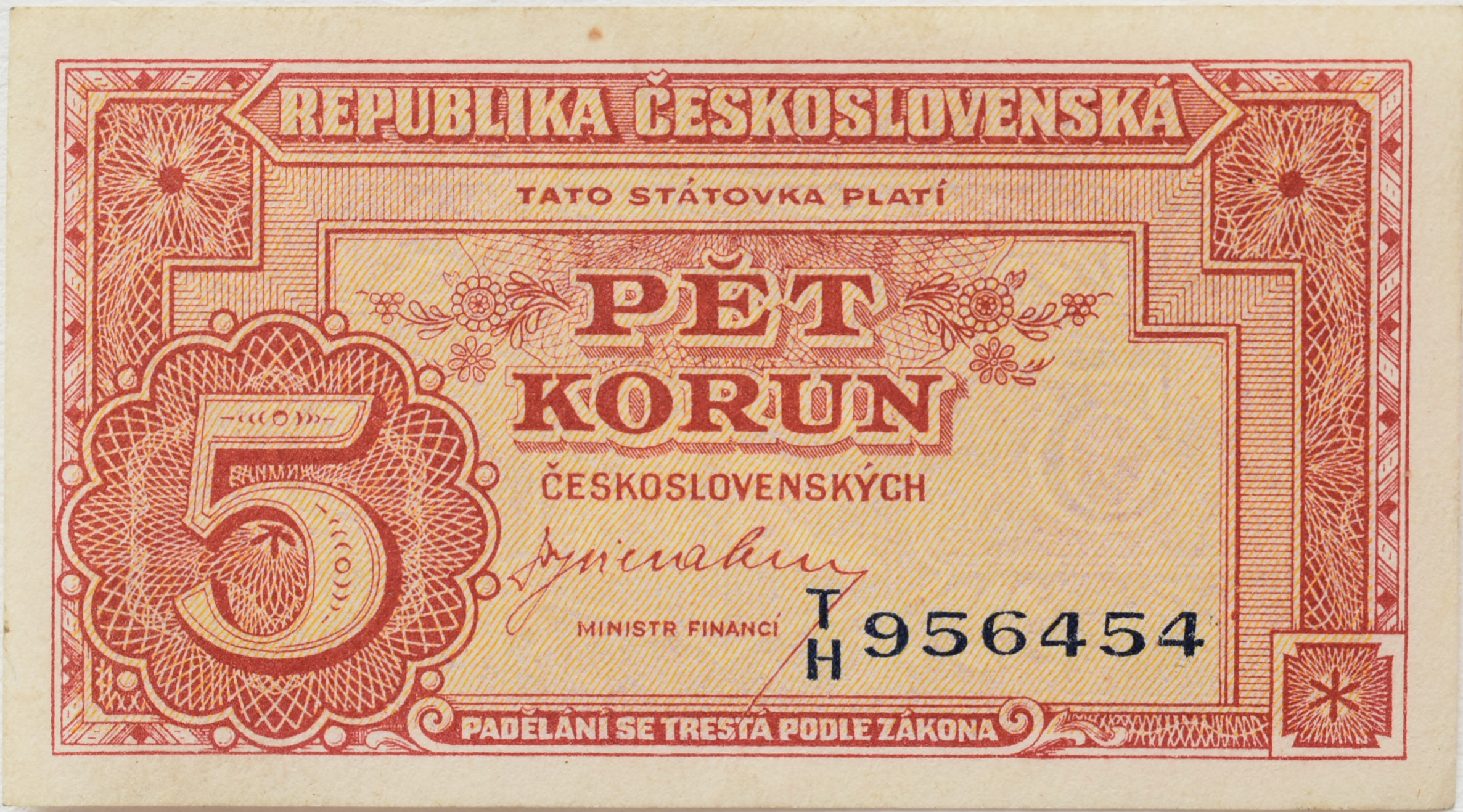 Československo 5 Korun 1949