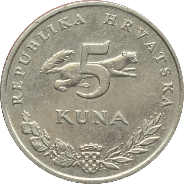 Chorvátsko 5 Kuna 2015