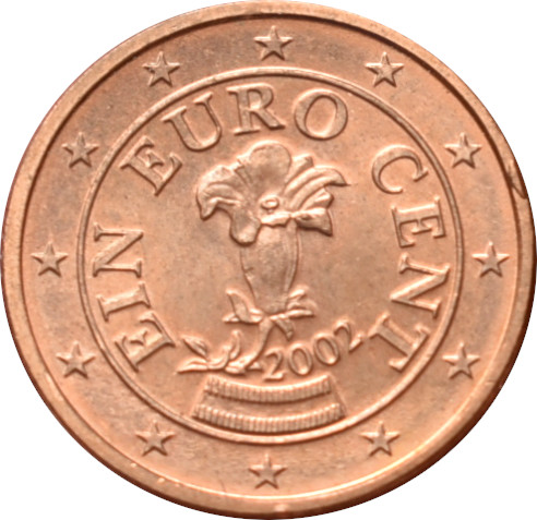 Rakúsko 1 Cent 2002