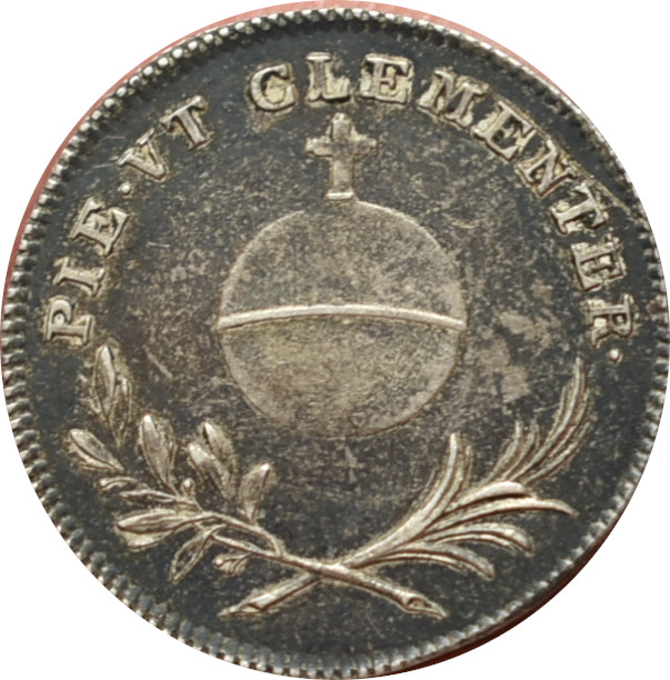 František I. korunovačný žetón Karolíny Augusty 1825 Bratislava